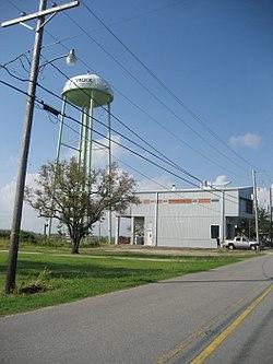 Fire station and water tower, Delacroix