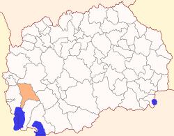 Location of Debarca municipality