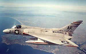 Douglas F4D-1 Skyray of VMF-115 in flight, 4 April 1957 (NNAM.1996.253.7328.029).jpg