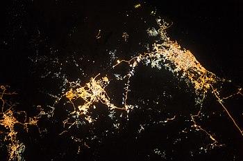 ISS-42 Taif, Mecca and Jeddah at night.jpg
