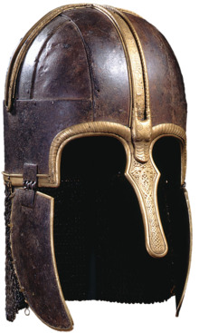 Colour photograph of the Coppergate Helmet