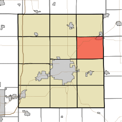 Location of Delaware Township in Delaware County