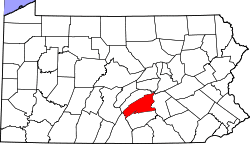 Map of Perry County, Pennsylvania