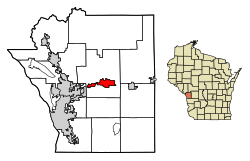 Location of West Salem in La Crosse County, Wisconsin.