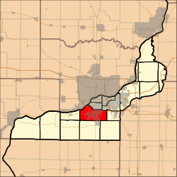 Location in Rock Island County