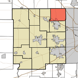 Location in Hendricks County