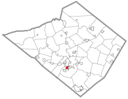 Location in Berks County, Pennsylvania