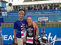 ITU Paratriathlon Worlds - Handler for Sarah Reinertsen (9804038075).jpg