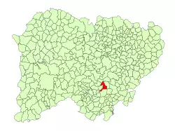 Location in Salamanca