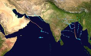 2007 North Indian Ocean cyclone season summary map.png