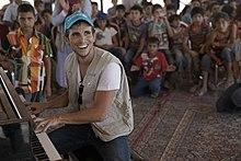 Zade Dirani with UNICEF at Al Zaatari Refugees Camp Visit in August 2016