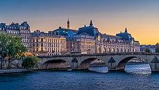 Pont Royal and Musée d'Orsay, Paris 10 July 2020.jpg