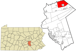 Location in Dauphin County and state of Pennsylvania