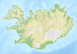 Location of Þórisvatn in Iceland.