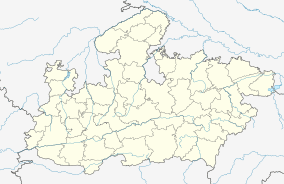 Map showing the location of Van Vihar National Park