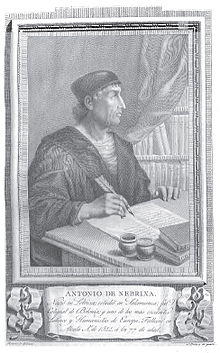 Antonio de Nebrija Drawing from 1791