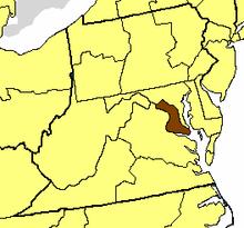 Location of the Diocese of Washington
