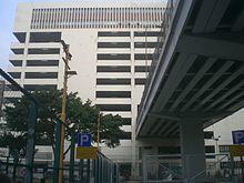 HK YMT Kan Su Street Jade Hawker Bazaar view Yaumatei Carpark Building road bridge 2.JPG