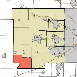 Location in Hendricks County