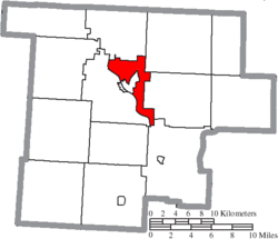 Location of Morgan Township in Morgan County