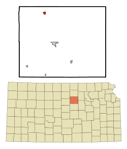 Location within Ottawa County and Kansas