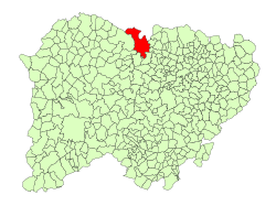 Location in Salamanca
