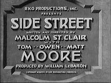 Title Frame frame from the 1929 film, Side Street.jpg