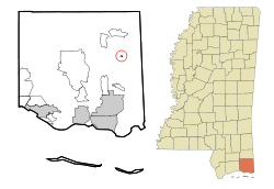 Location of Big Point, Mississippi
