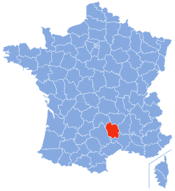 Location of Lozère in France