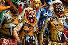 Pulikkali during Onam.jpg