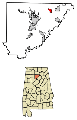 Location of Fairview in Cullman County, Alabama.