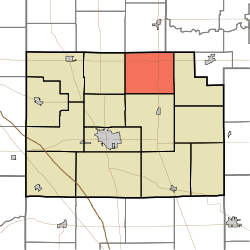 Location of Warren Township in Clinton County