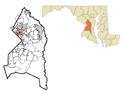 Location of Edmonston, Maryland