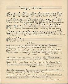 Original Waltzing Matilda manuscript.jpg