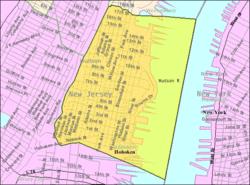 Census Bureau map of Hoboken, New Jersey Interactive map of Hoboken, New Jersey