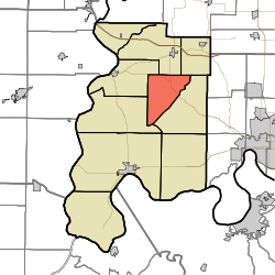 Map highlighting Center Township, Posey County, Indiana.svg