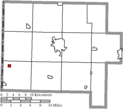 Location of Wren in Van Wert County