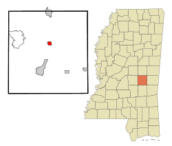 Location of Decatur, Mississippi