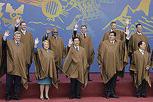 Dmitry Medvedev at APEC Summit in Peru 22-23 November 2008-2.jpg
