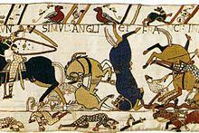 Tapestry by unknown weaver - The Bayeux Tapestry (detail) - WGA24165.jpg