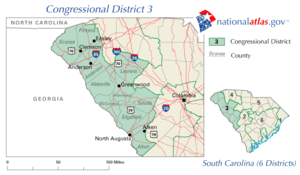 United States House of Representatives, South Carolina District 3 map.png