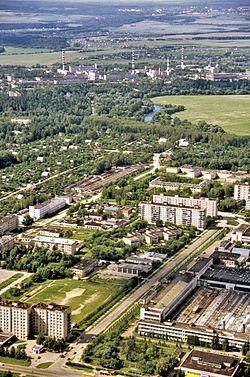 Bird's-eye view of Obninsk