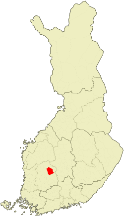 Location of Ruovesi in Finland