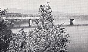 Joseph E. Muller Bridge with Mount Tom in the distance, Holyoke, Massachusetts (c. 1970).jpg