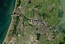 Amsterdam with North Sea Canal by Sentinel-2, 2018-06-30.jpg