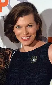 Jovovich smiling