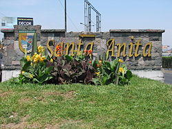 District sign Peru Lima Santa Anita.jpg