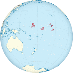 Location of Kiribati