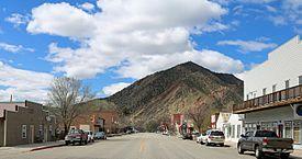 Main Street, looking towards the Grand Hogback.