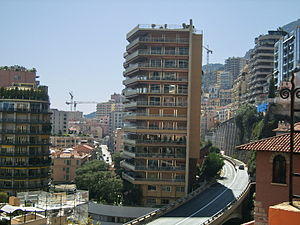 Overlooking Saint Michel from the east looking towards Moneghetti in the west